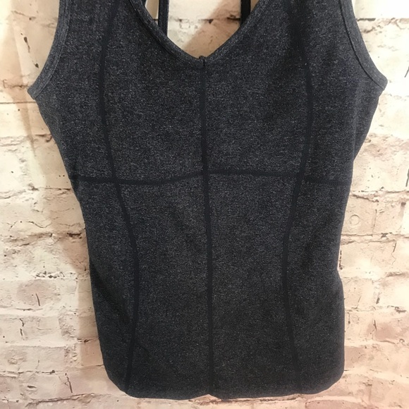 Athleta Equator Racerback Charcoal Tank - Picture 5 of 7